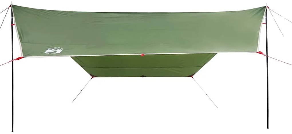 Lona de campismo 430x380x210 cm impermeável verde