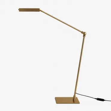 Candeeiro De Mesa Led Em Metal Valtyn Dourado - Sklum