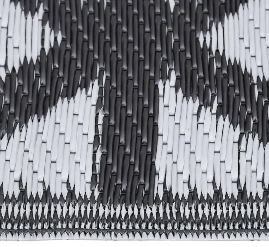 Tapete de exterior 140x200 cm ARAKIL PP preto