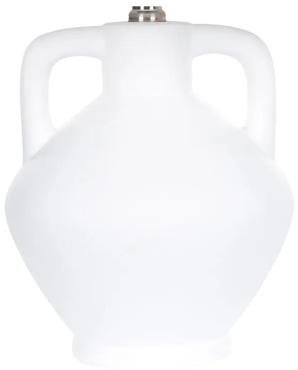 Candeeiro de mesa em cerâmica branca 46 cm LABRADA Beliani