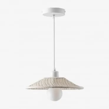 Lâmpada De Teto Em Linho Massina Ø30 Cm - Sklum