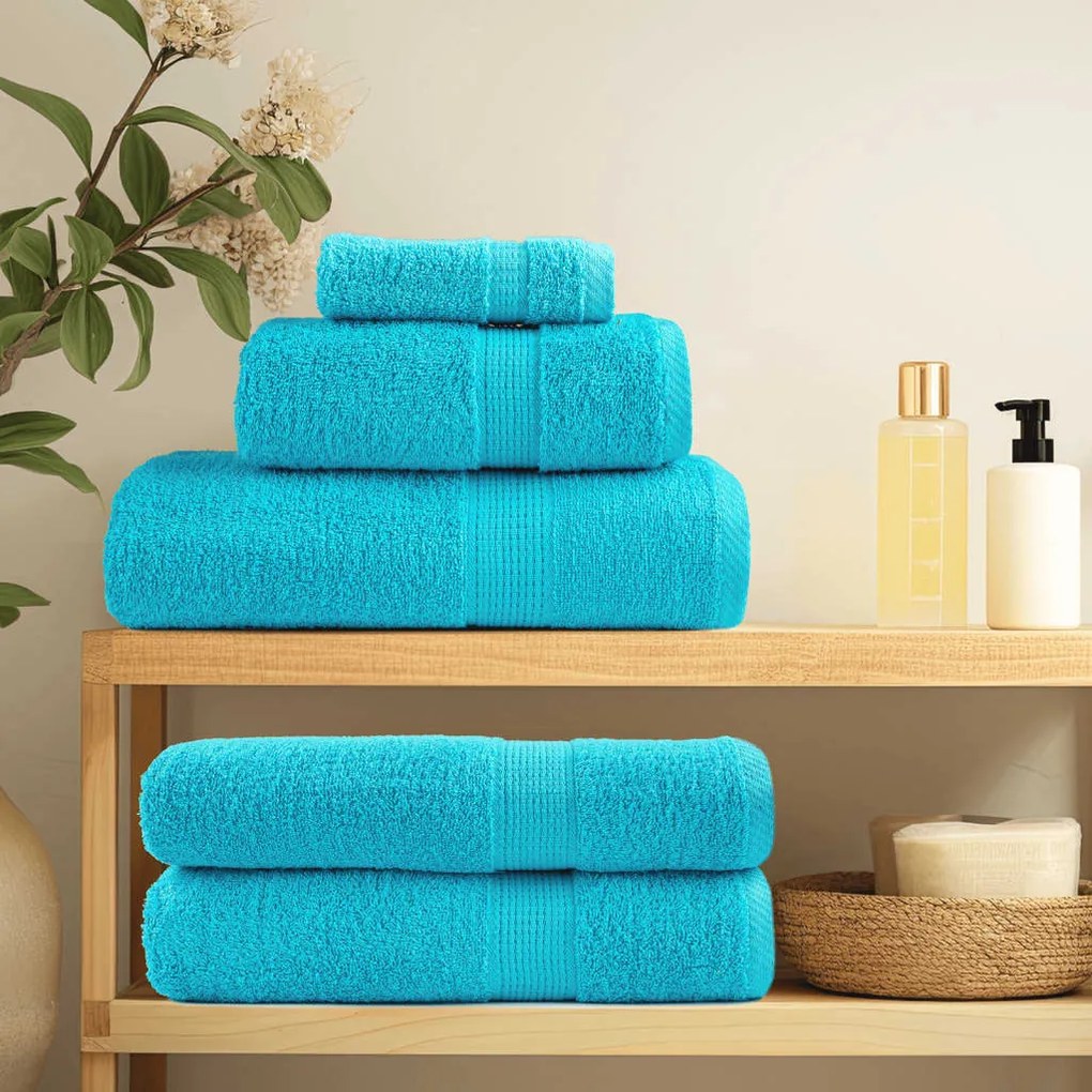 Toalhas de bidé premium SOLUND 10pcs 30x50 cm 600 gsm turquesa