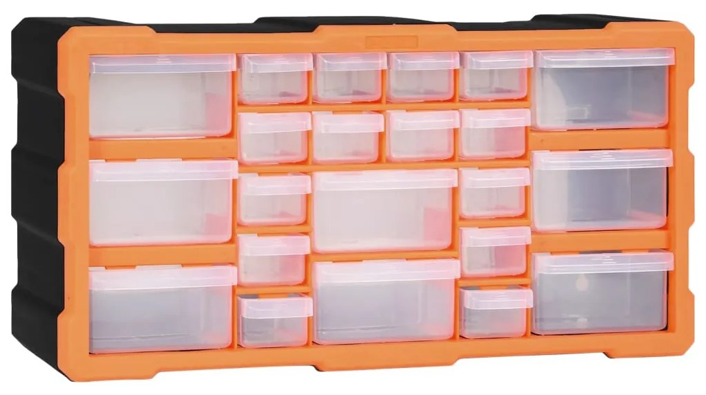 Caixa organizadora com 22 gavetas 49x16x25,5 cm