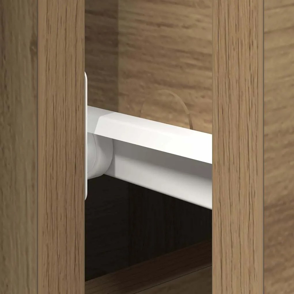 Sideboard vidaXL com portas e gavetas Carvalho Artesanal 101,5x35x70 c