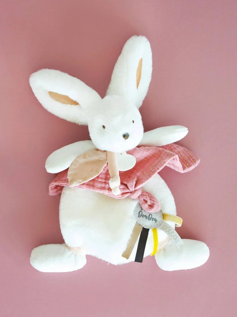 Boneco-doudou Happy, 25 cm - DOUDOU ET COMPAGNIE pau-rosa