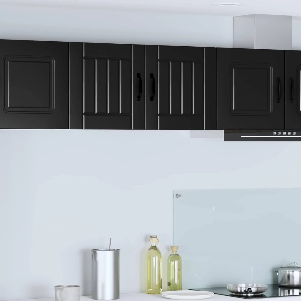 vidaXL Armário de Cozinha 2 pcs Preto 40 x 31 x 40 cm