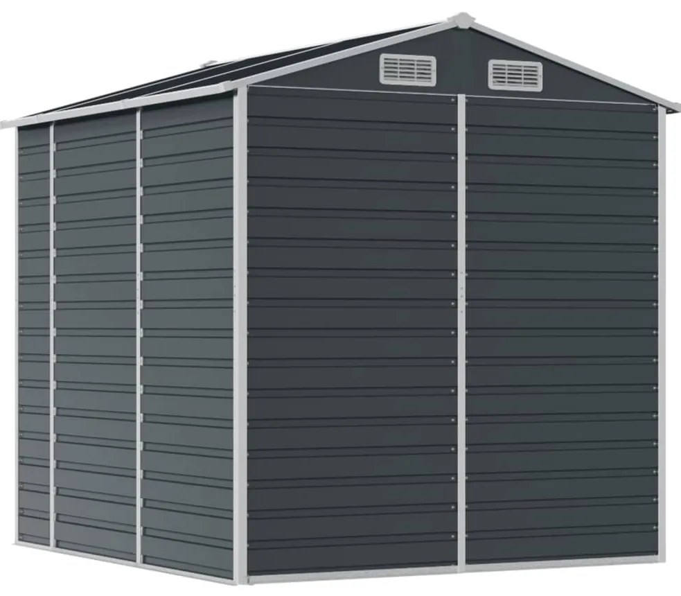 Abrigo de jardim 191x215x198 cm aço galvanizado antracite