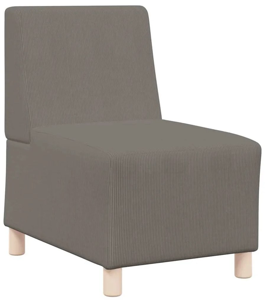 Sofá Chiar 3 pcs Cinzento-claro 55 x 74 x 82 cm