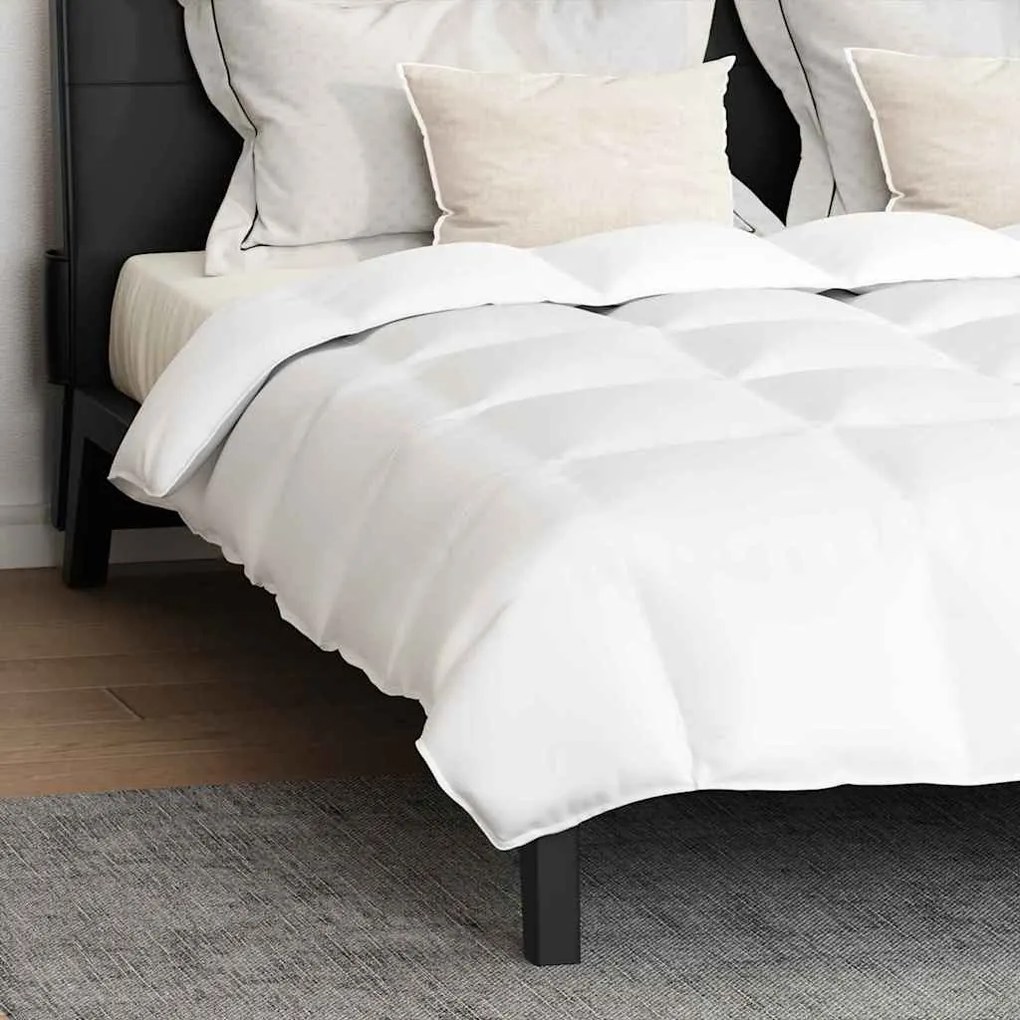 Edredão Outros 3 pcs Branco 200 x 220 cm Penugem