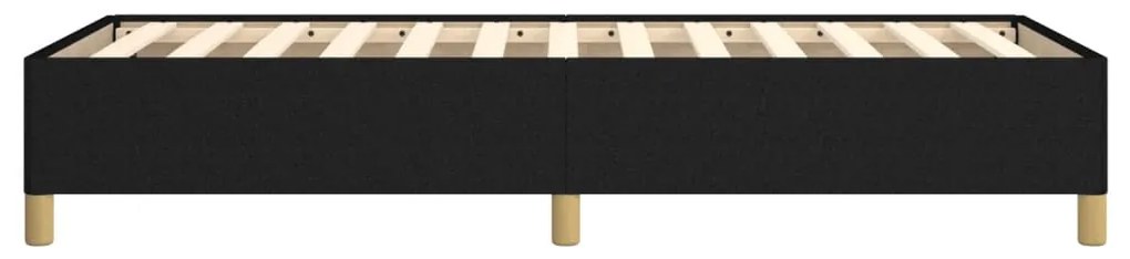 Estrutura de cama sem colchão 90x200 cm tecido preto