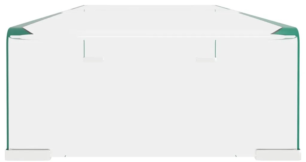 Suporte de TV/monitores em vidro transparente 80x30x13 cm
