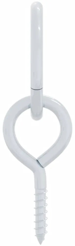 Anéis de engate com parafusos de olhal 3 pcs aço prateado
