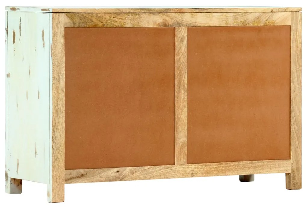 Aparador 110x35x70 cm madeira de mangueira maciça azul-claro