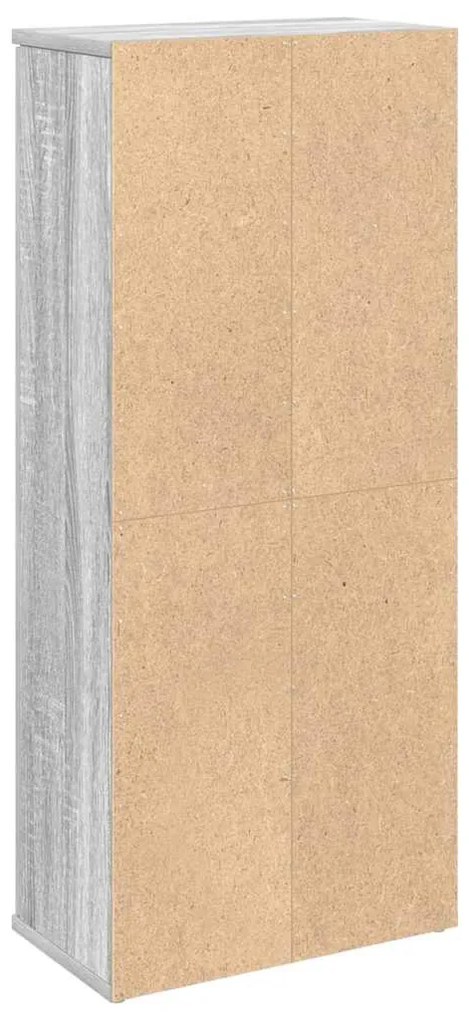 Móvel p/ casa banho c/ suporte rolos 39x22x90 cm sonoma cinza