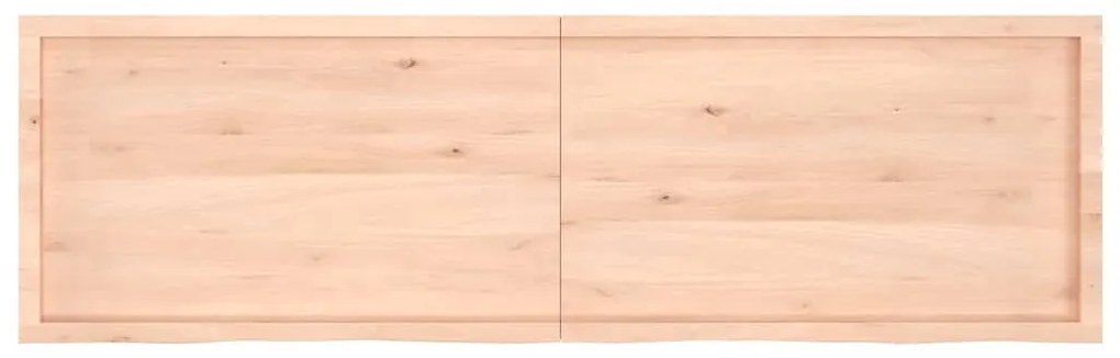 Prateleira de parede 200x60x(2-4)cm carvalho maciço não tratado