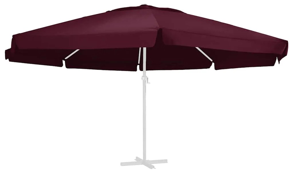 vidaXL Tecido de substituição p/ guarda-sol exterior 610 cm bordô