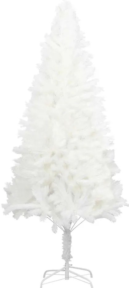 Árvore de Natal artificial agulhas realistas 210 cm branco
