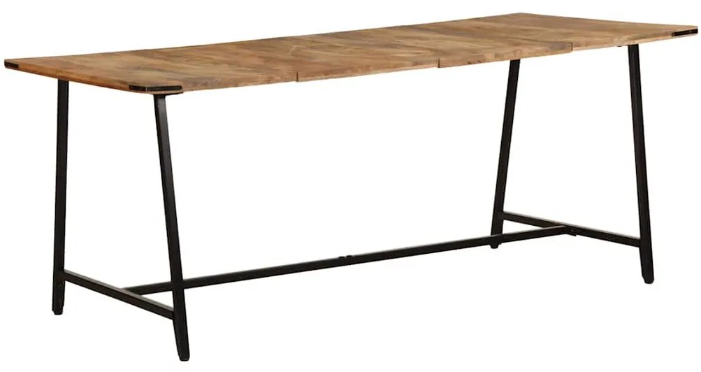 Mesa de jantar 180x90x75 cm madeira de mangueira maciça