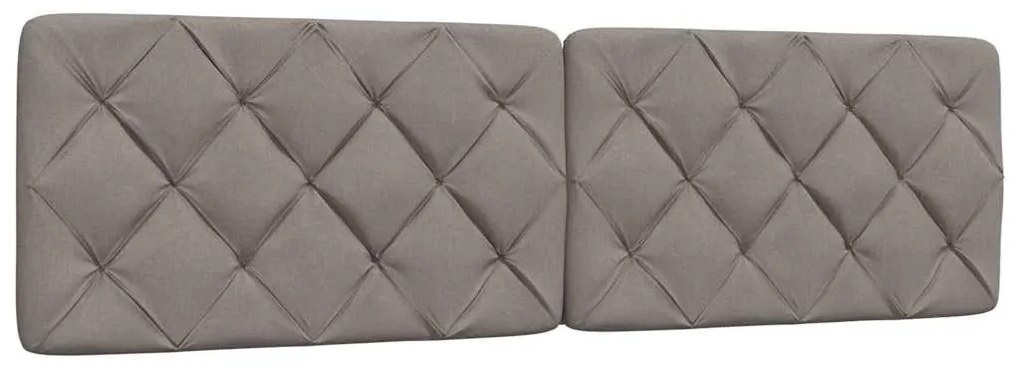 Estrutura de cama com LED sem colchão 180x200 cm tecido