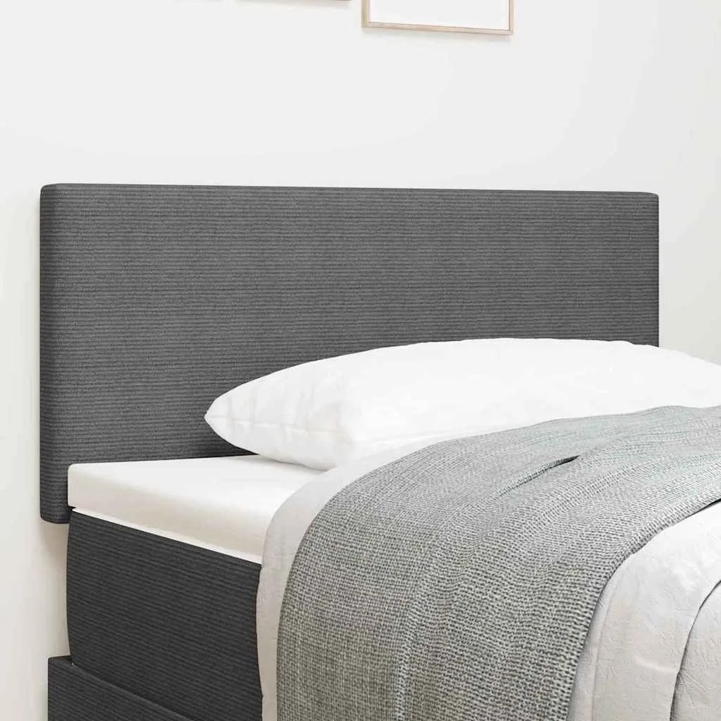 Cabeceira vidaXL Design Simples Cinza Claro 100 cm Tecido Corda