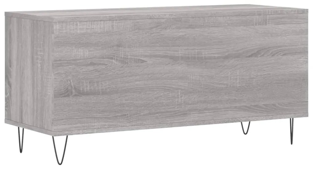 Armário p/ discos 100x38x48cm derivados madeira cinzento sonoma