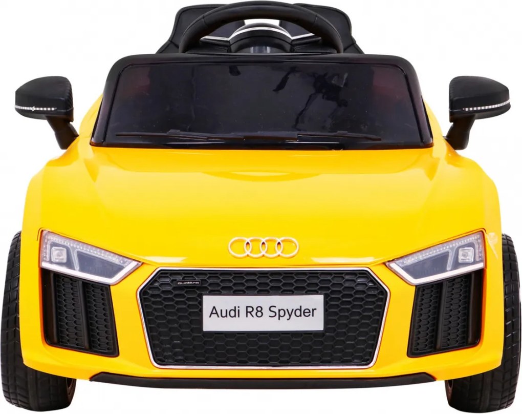 Carro elétrico para Crianças 12V Audi R8 Rodas de EVA Amarelo