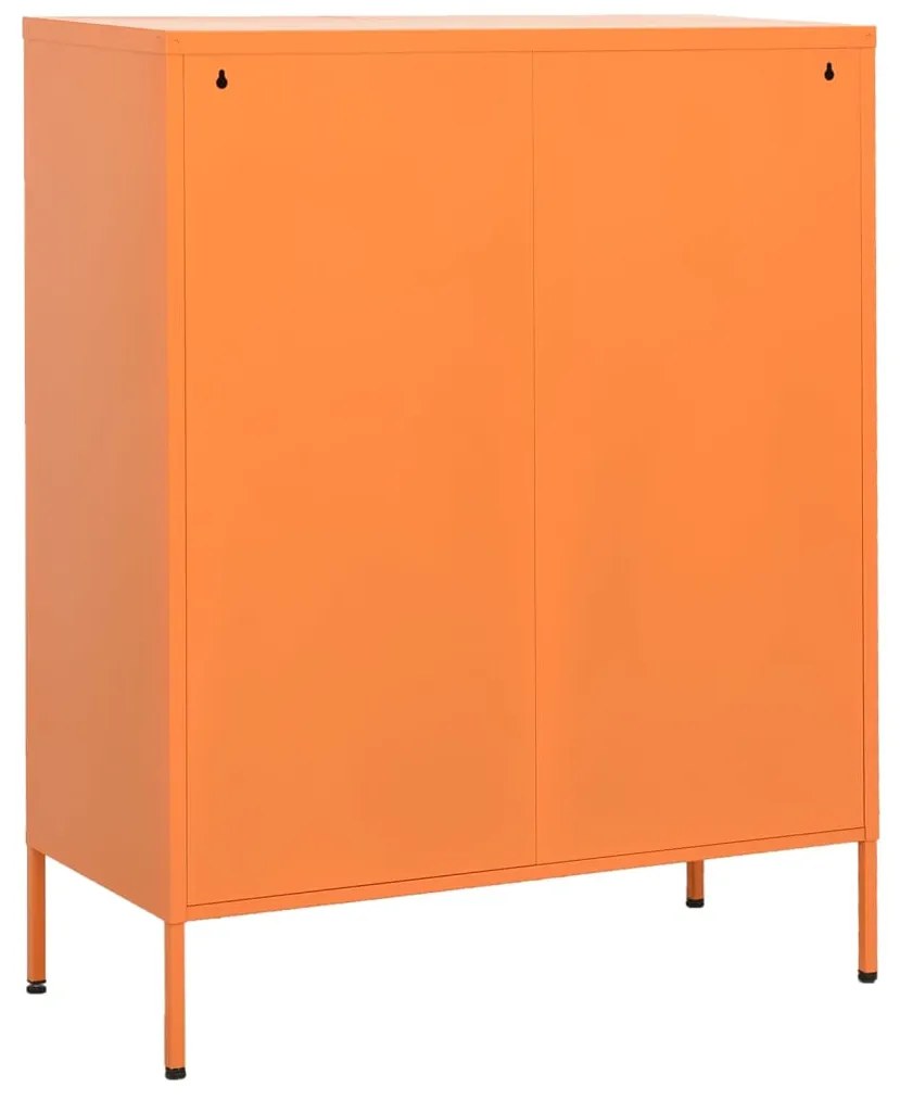 Armário de arrumação aço 80x35x101,5 cm laranja