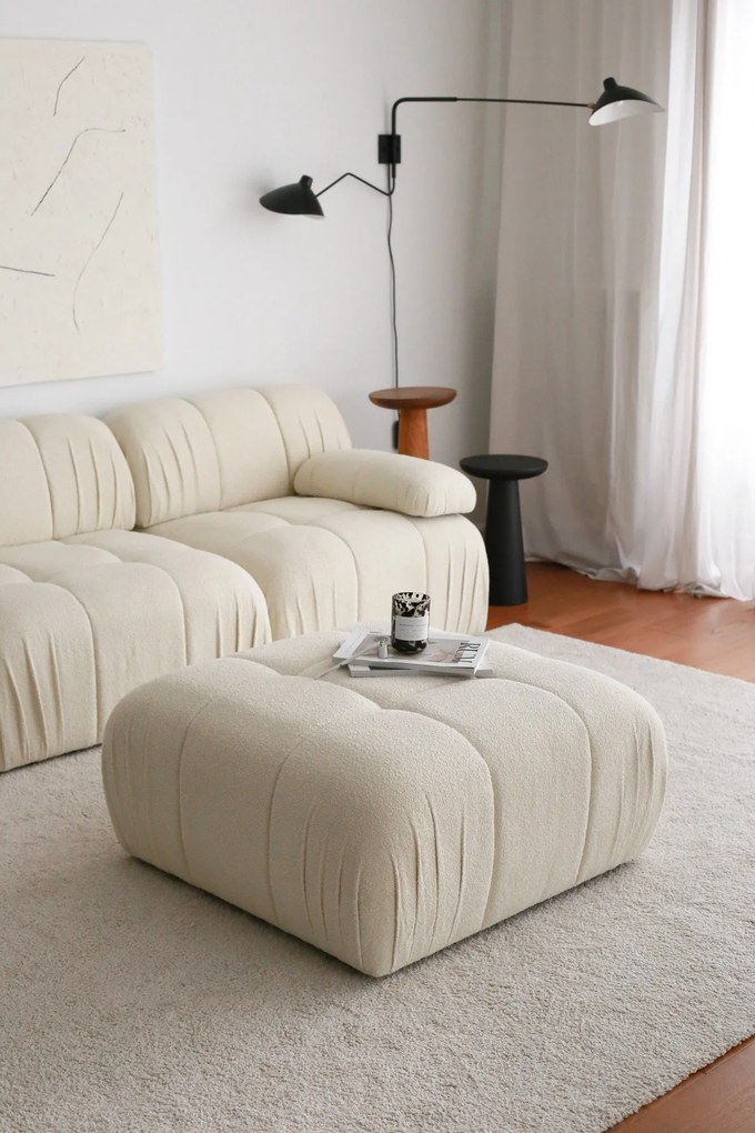 Pouffe Soli – Branco – 89x43x89 cm