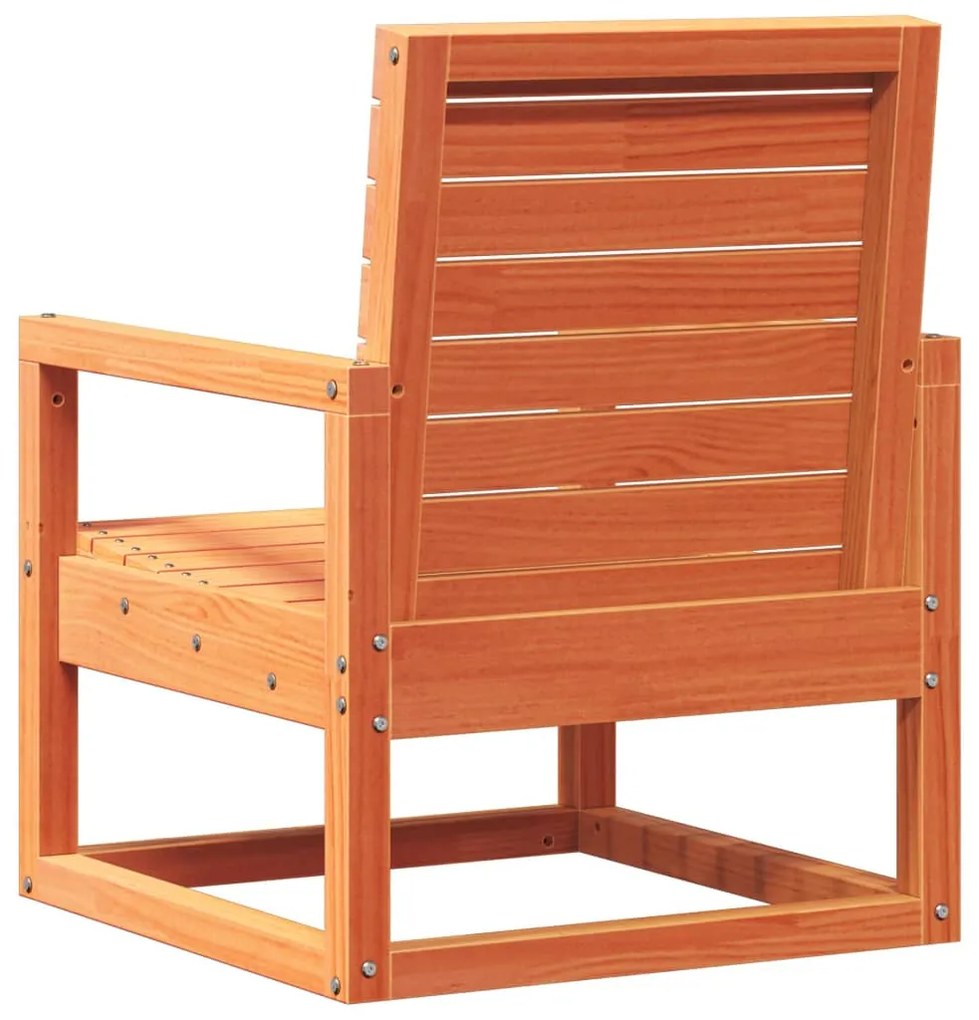 3 pcs conjunto lounge de jardim pinho maciço castanho-mel