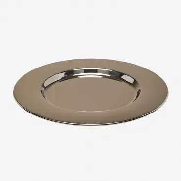 Pack De 2 Bases Para Pratos Ø30 Cm Em Aço Inoxidável Kirsh Aço Inoxidável - Sklum