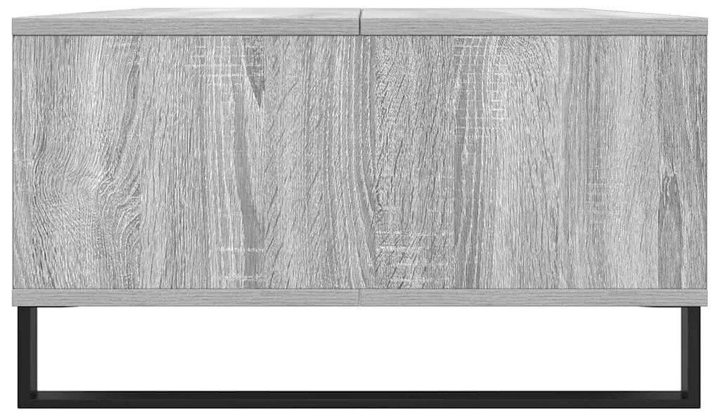 Mesa de centro 104x60x35 cm derivados madeira cinzento sonoma