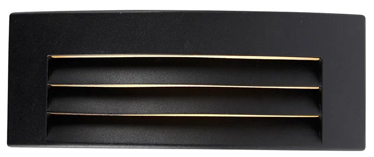 Candeeiro de parede exterior inteligente preto IP44 com Wi-Fi A60 - Hurricane