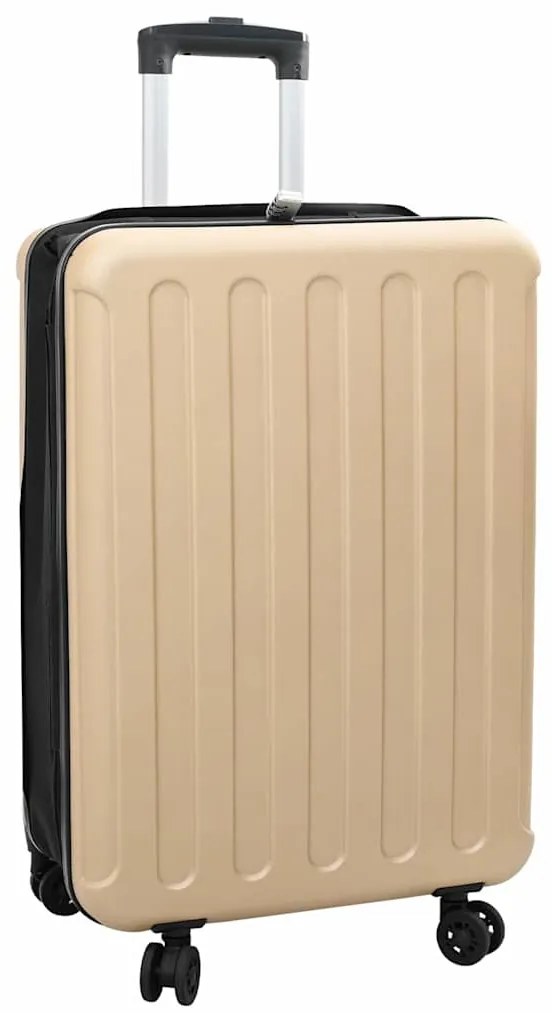 vidaXL Mala Dobrável Casco Duro 24" Champagne 43x27x66 cm ABS