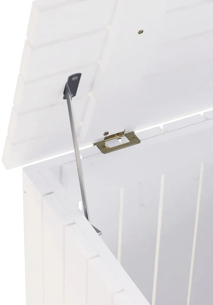Cesto de roupa com rodas RANA 45x45x64 cm pinho maciço branco