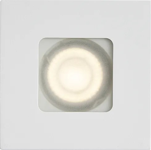 Conjunto de 6 focos embutidos modernos brancos quadrados IP44 - Qure