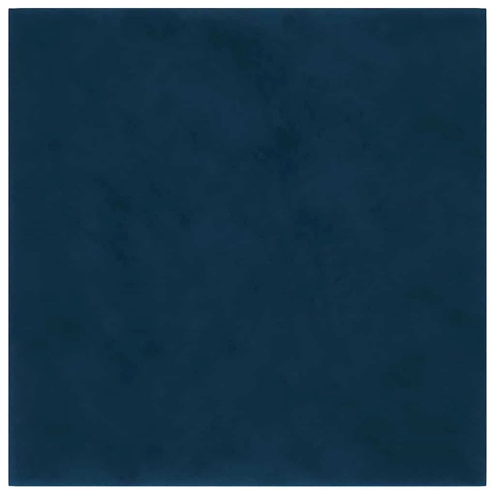 Painel de parede 12 pcs 30x30 cm veludo 1,08 m² azul