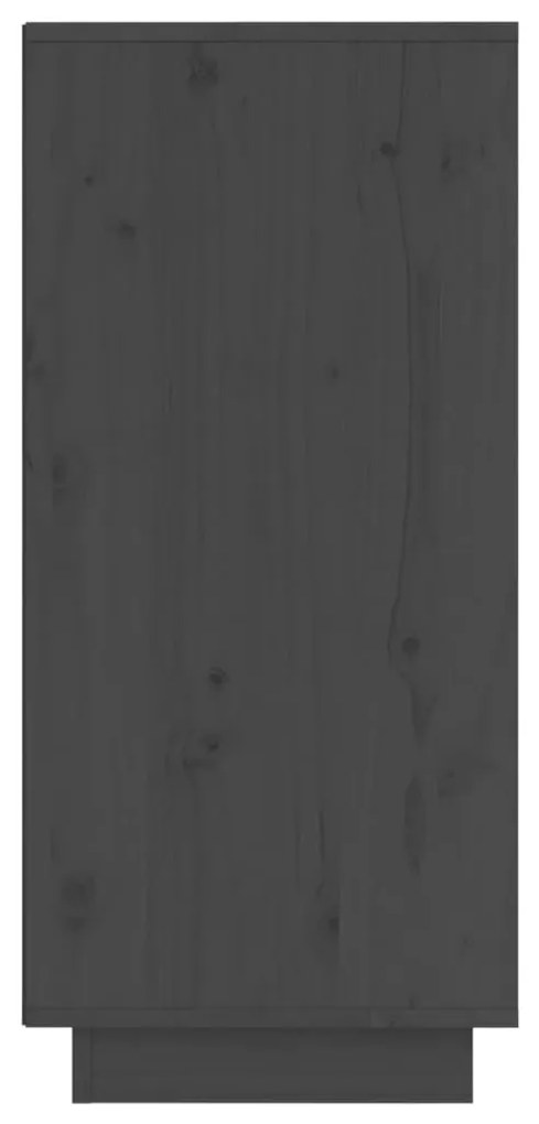 Aparadores 2 pcs 31,5x34x75 cm madeira de pinho maciça cinza