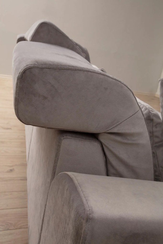 Sofá de 2 Lugares Frido – Cinzento Claro – 185x100x92 cm