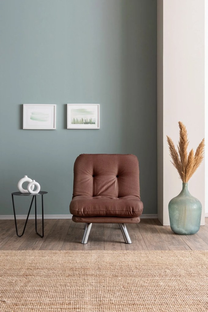 ****
Sofá-cama 1 lugar Misa – Castanho Claro – 110x70 cm
**
