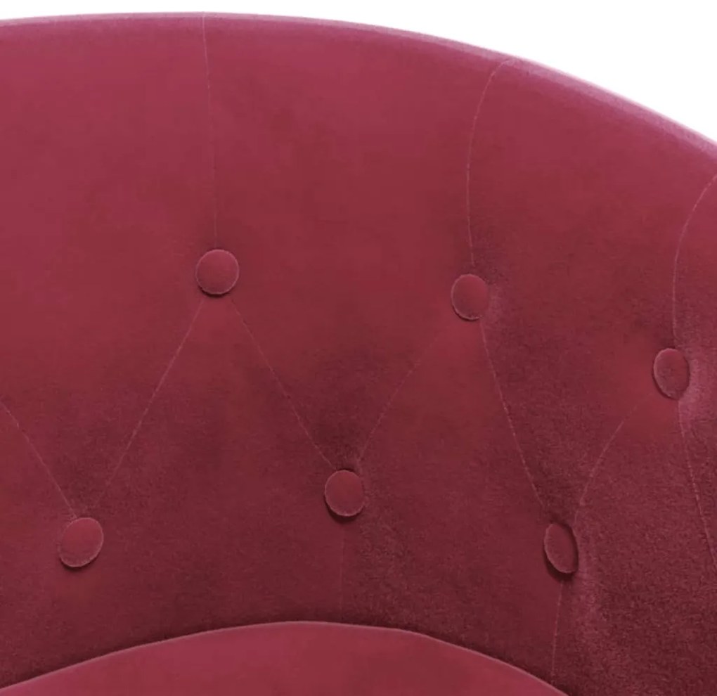Poltrona veludo vermelho tinto