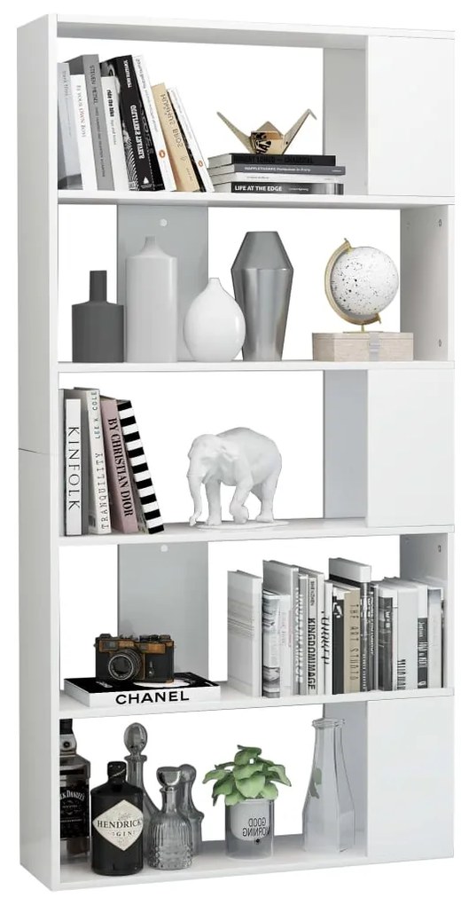 Estante/divisória 80x24x159 cm branco brilhante