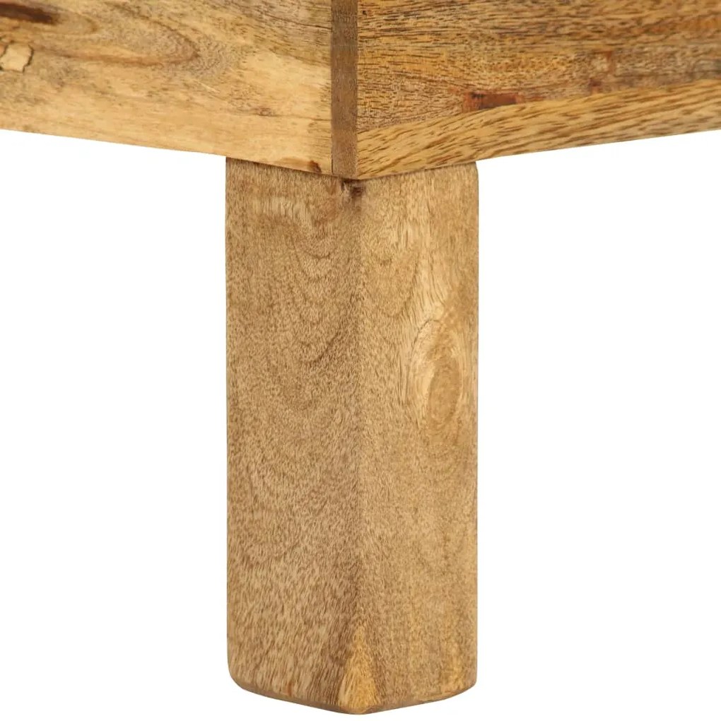 Mesa de centro madeira de mangueira maciça 110x55x35 cm