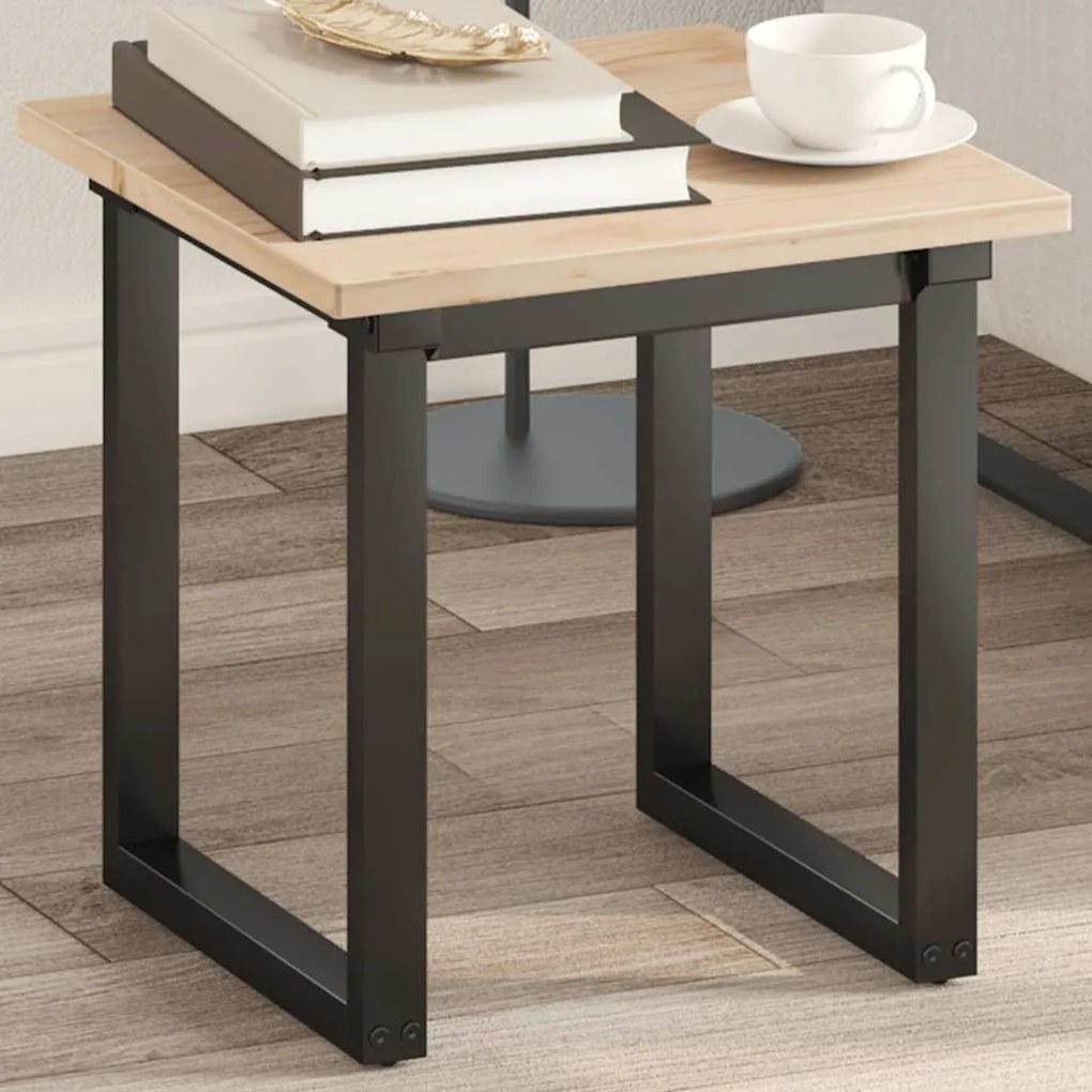 vidaXL Tampo de mesa quadrado 40x40x1,7 cm madeira de pinho maciça