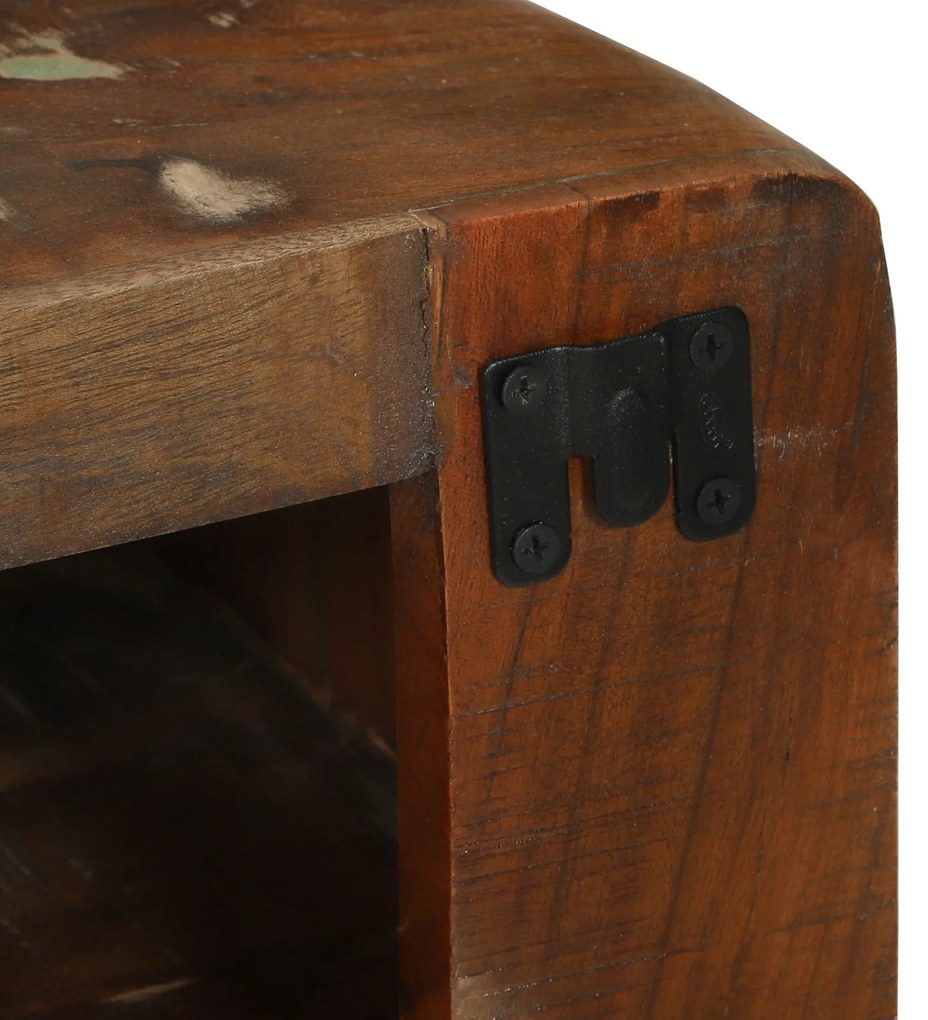 Armário para TV 80x32x36 cm de Madeira Recuperada