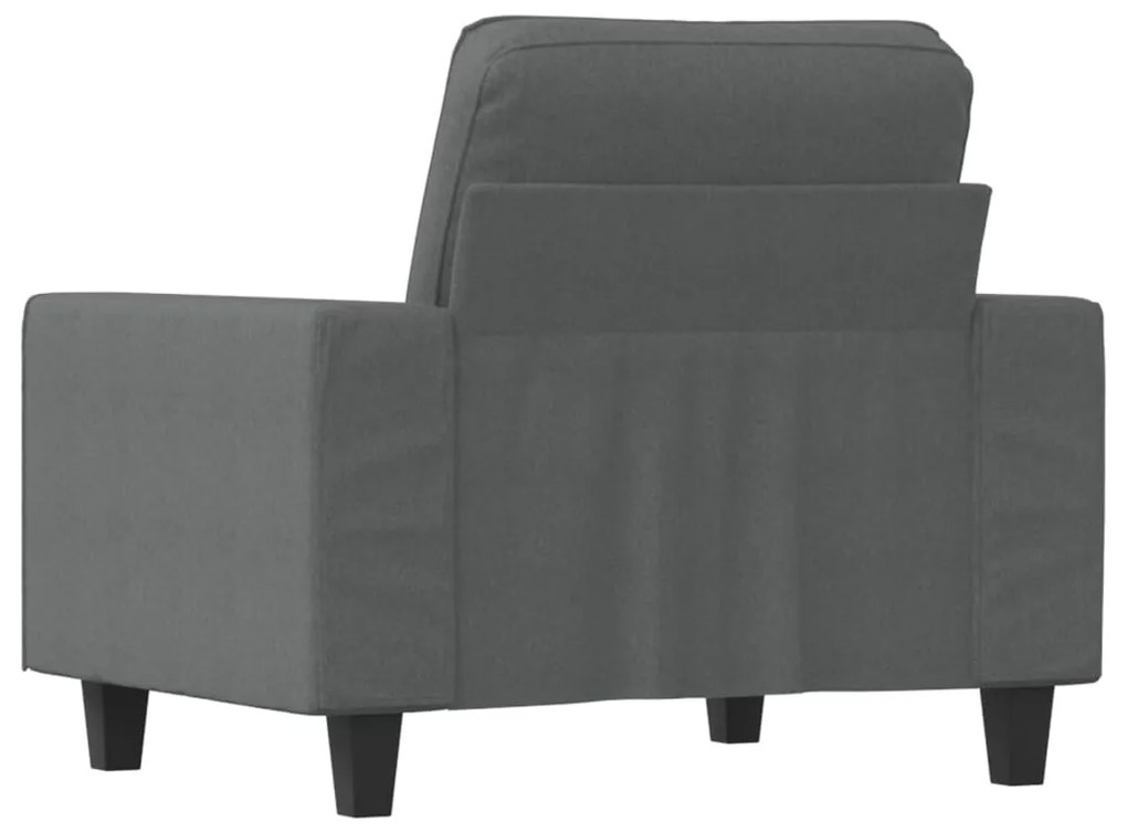 Poltrona 60 cm tecido cinzento-escuro