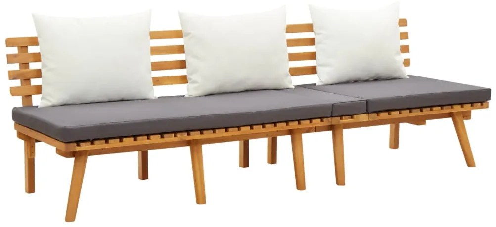 vidaXL Banco de jardim 200x65 cm madeira de acácia maciça