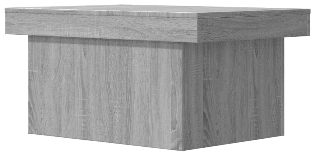Mesa de centro 80x55x40 cm derivados de madeira cinzento sonoma