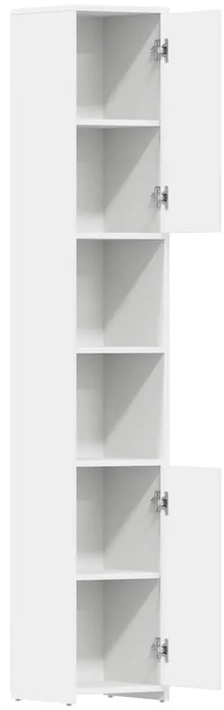 Armário de casa de banho derivados de madeira branco