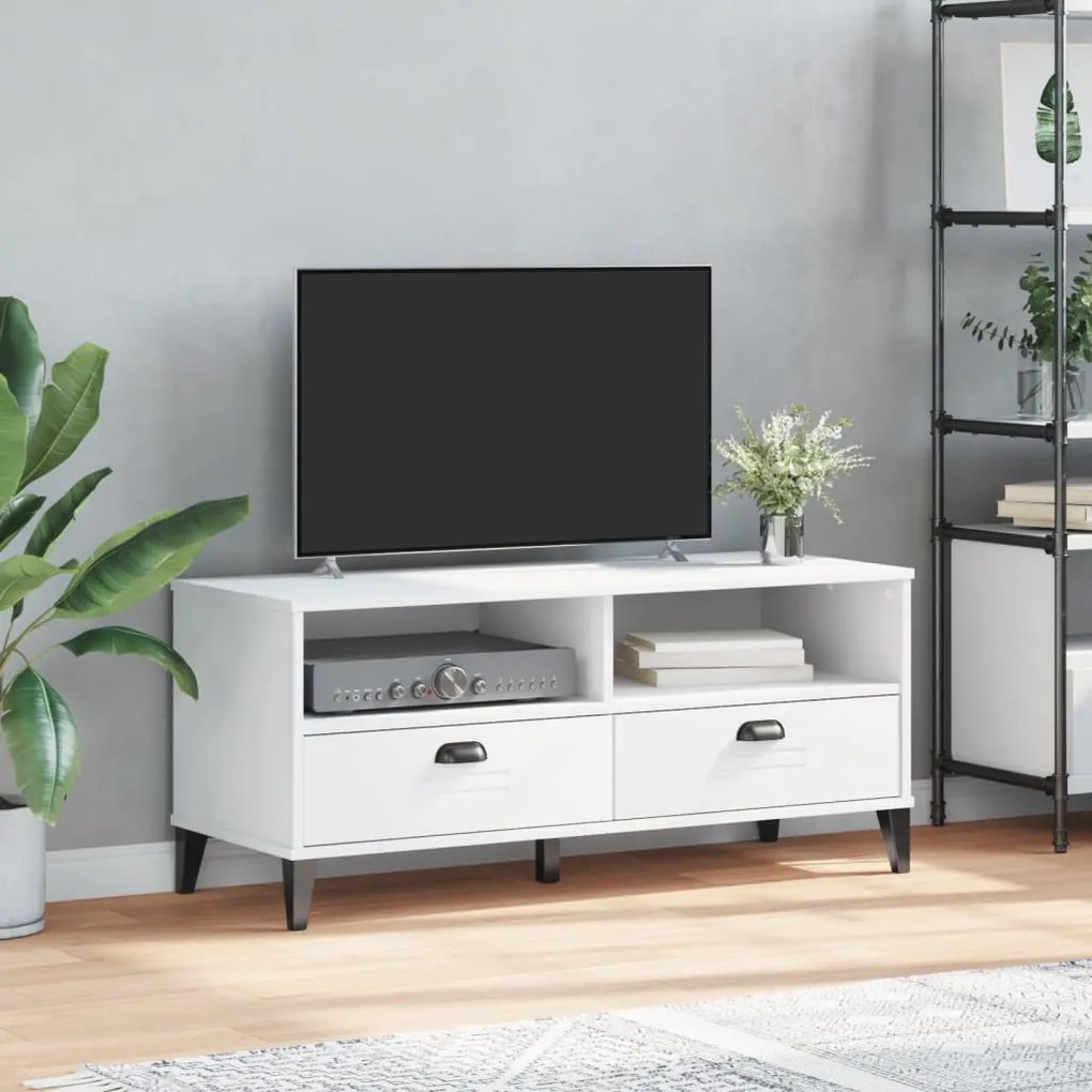 Móvel de TV VIKEN derivados de madeira branco