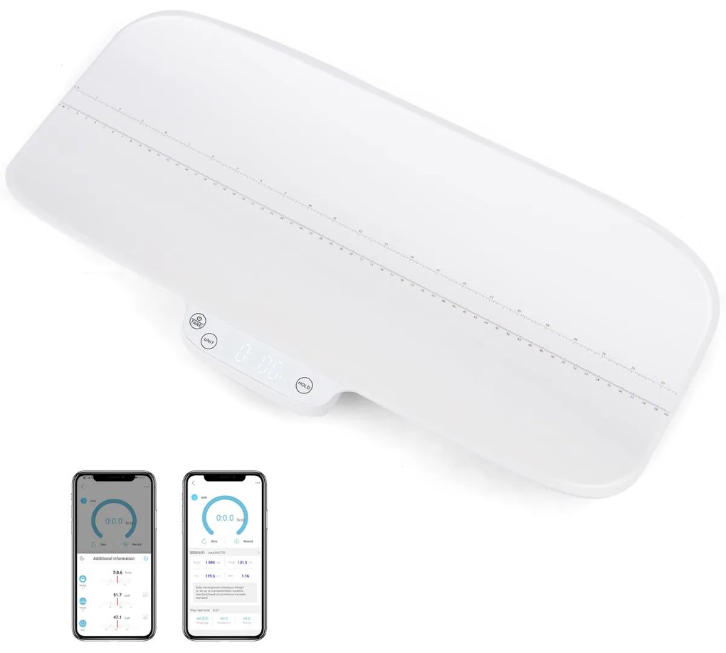 Trocador portátil para bebês com altura ajustável em 3 níveis - Cinza